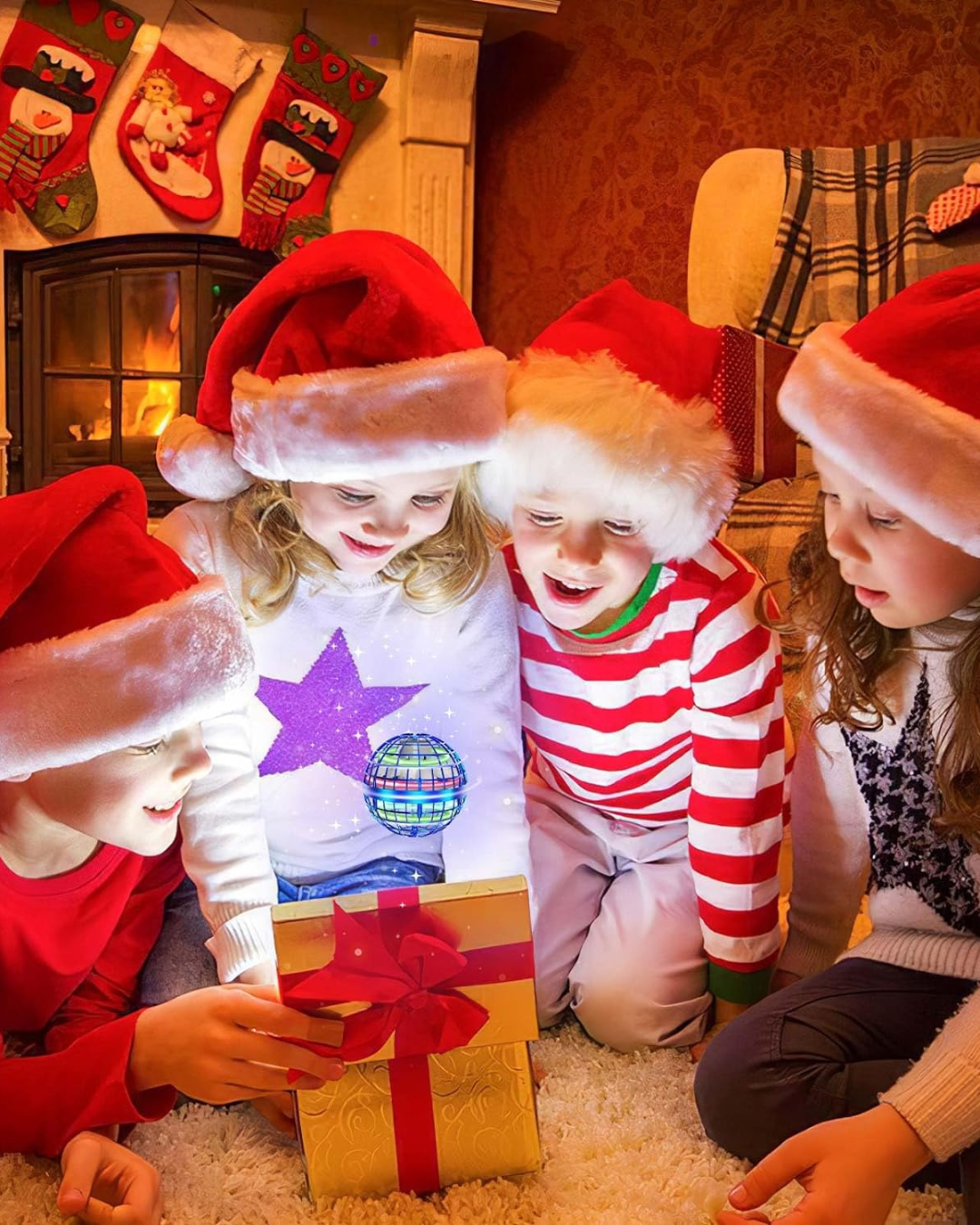 2026 Upgraded Flying Orb Ball – LED Hovering Spinner Toy for Kids