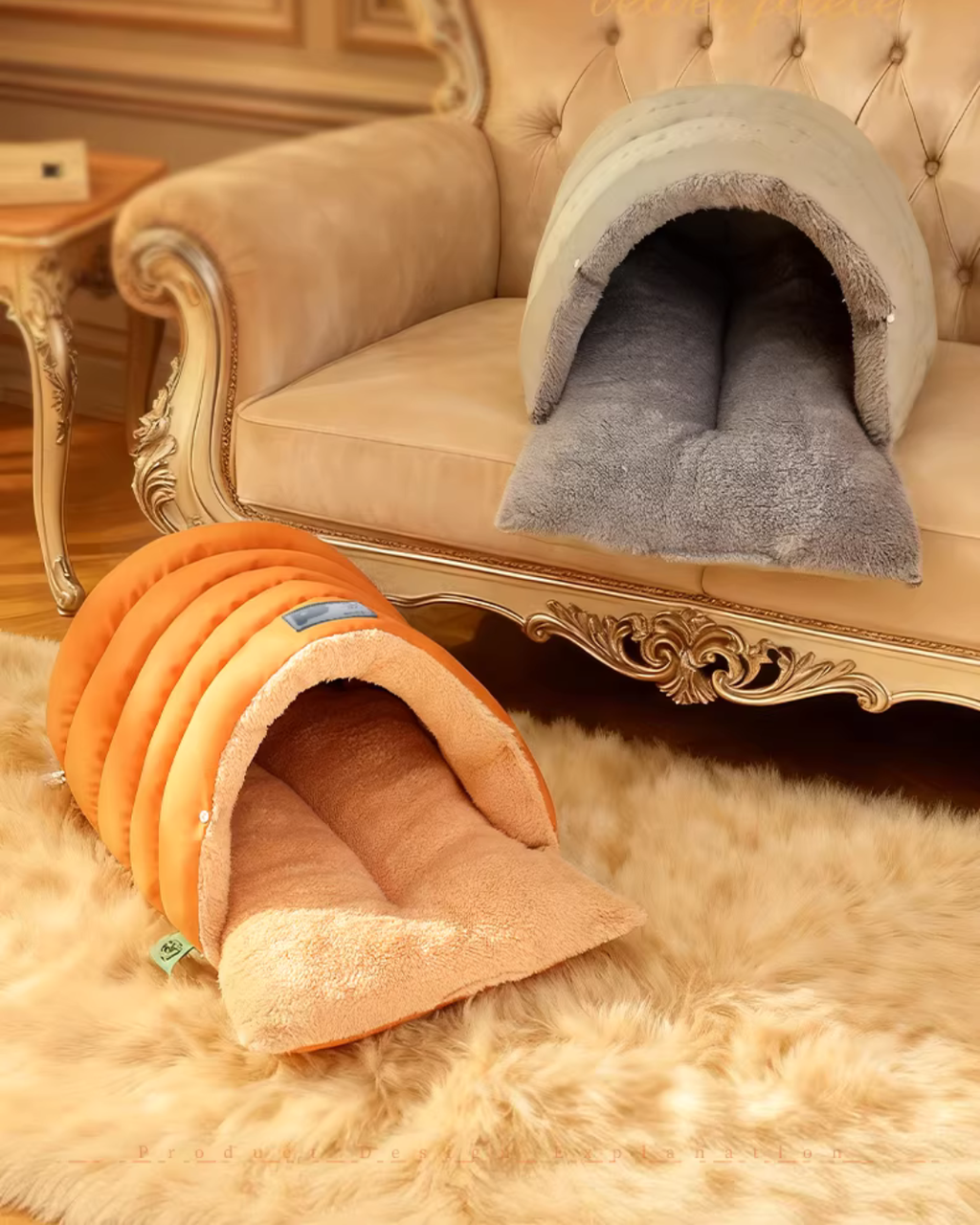 Enclosed Pet Sleeping Bag Bed for Cats & Small Dogs
