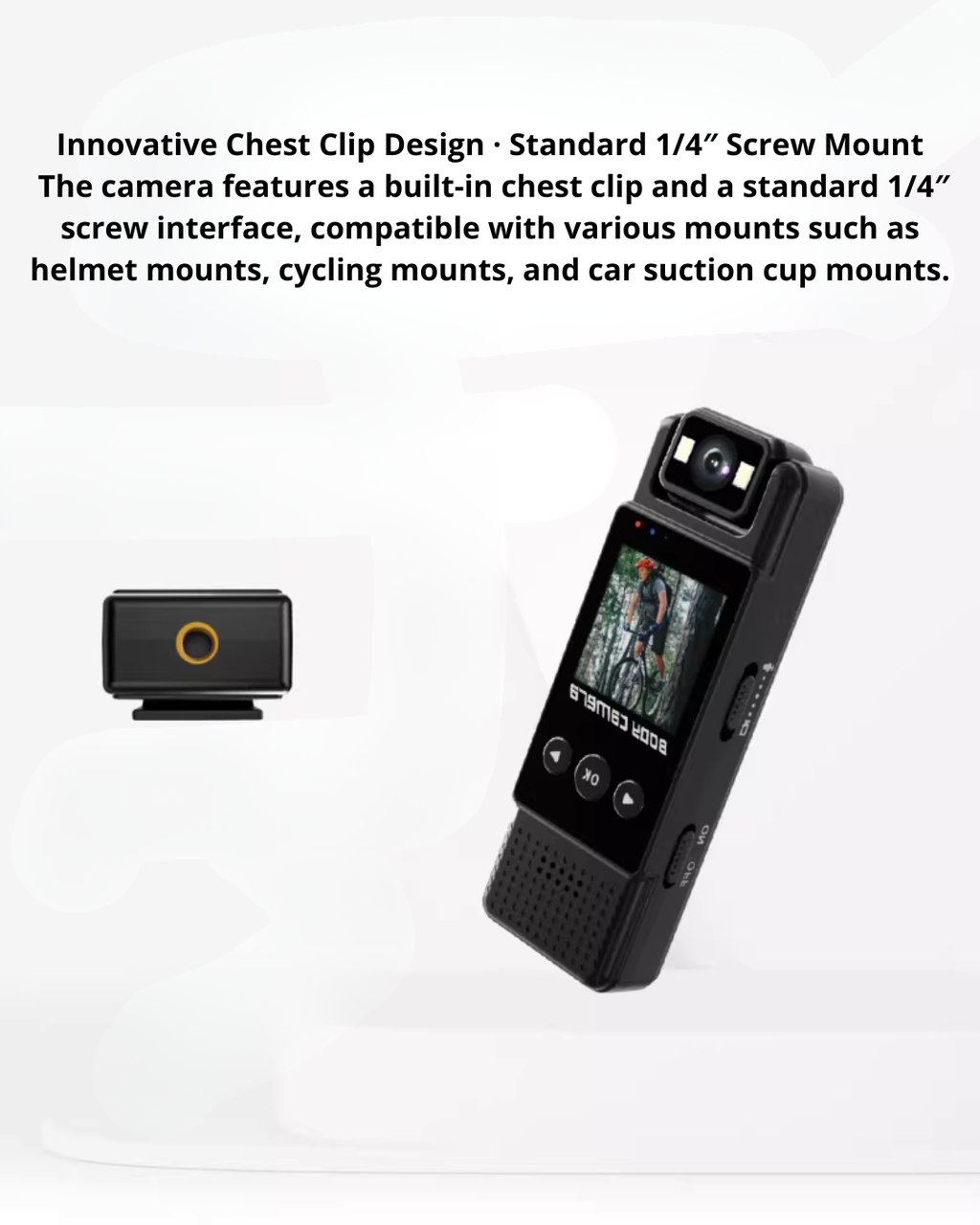 4K Action Camera – Anti-Shake, Night Vision, 180° Rotatable Lens