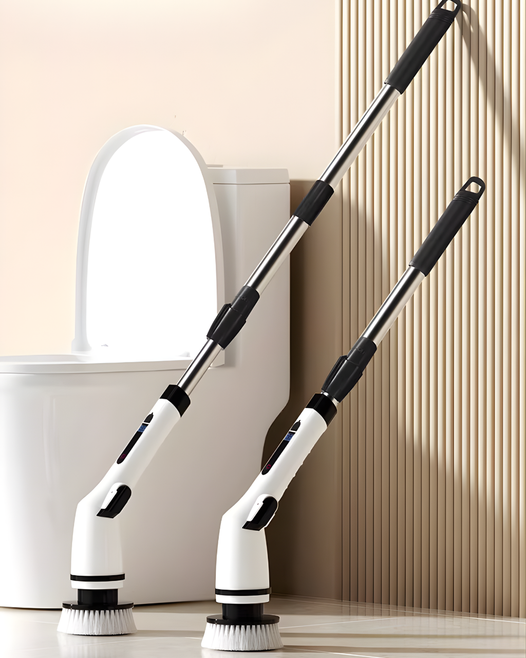Multifunctional Electric Cleaning Brush with Adjustable Handle & Multi-Brush