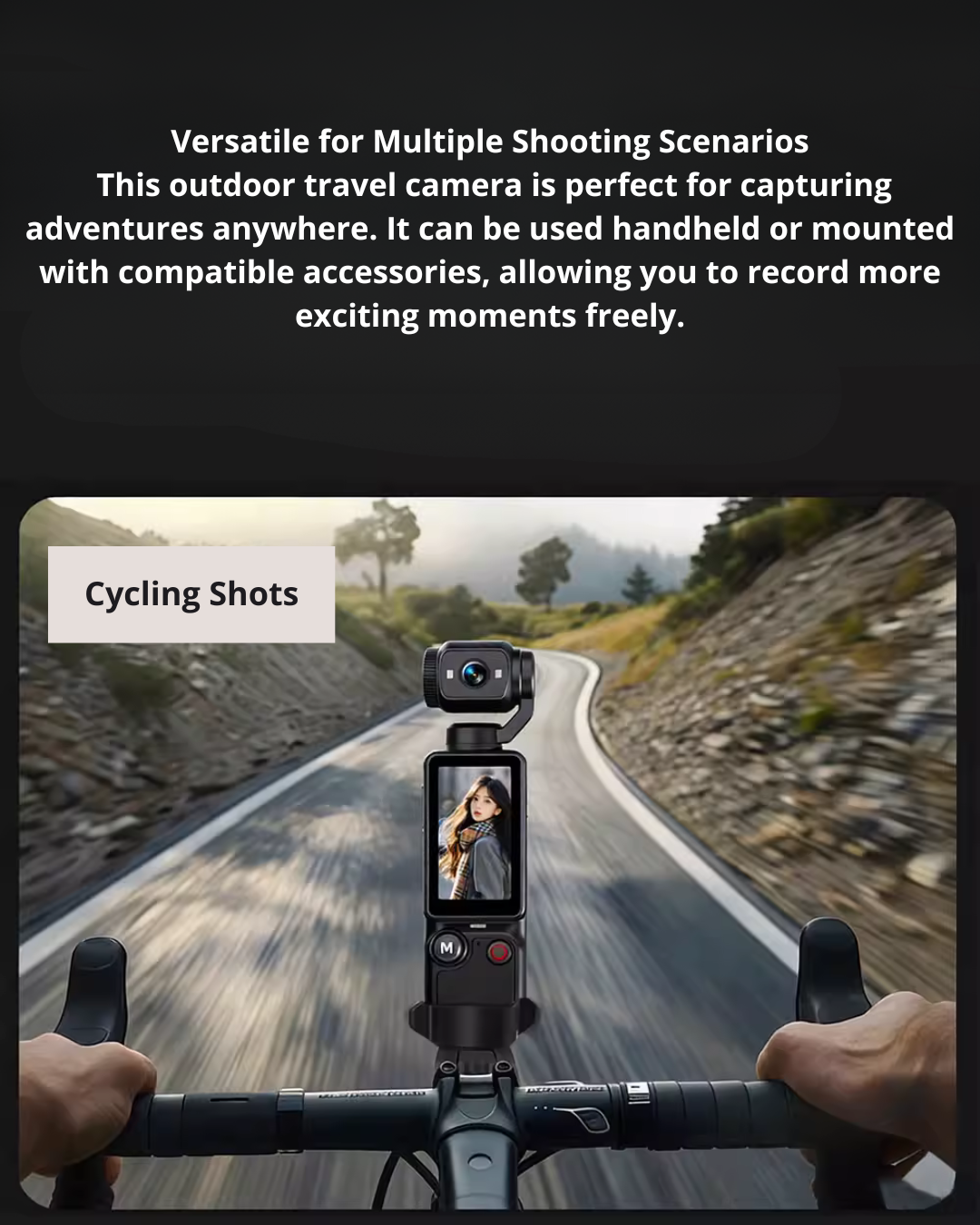 4800W HD Camera with Large Screen & Anti-Shake for Travel & Sports