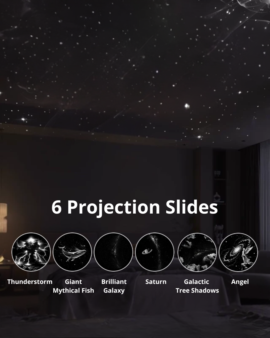 Bedside Night Light & Star Projector – Soft LED Lighting for Babies & Kids