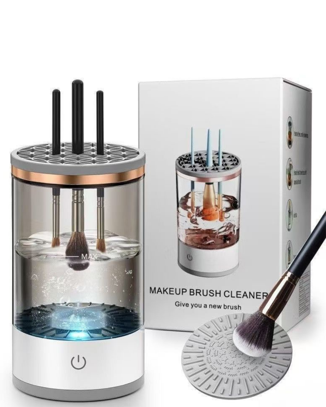 USB Makeup Brush Cleaner & Dryer – Quick, Travel-Friendly Beauty Tool