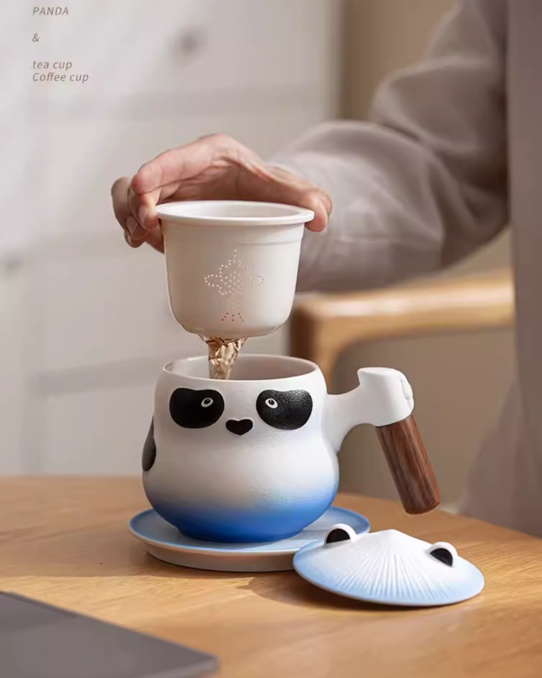 Panda Hero Tea & Coffee Cup Set for Calm Daily Moments