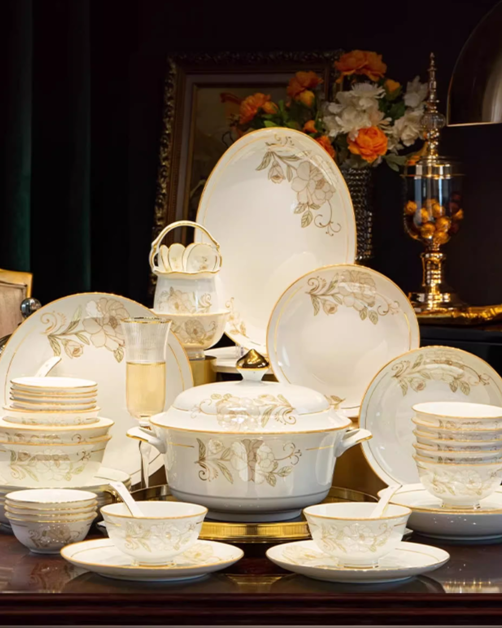 Jingdezhen Bone China Dinnerware Gift Set – Premium & Elegant Collection