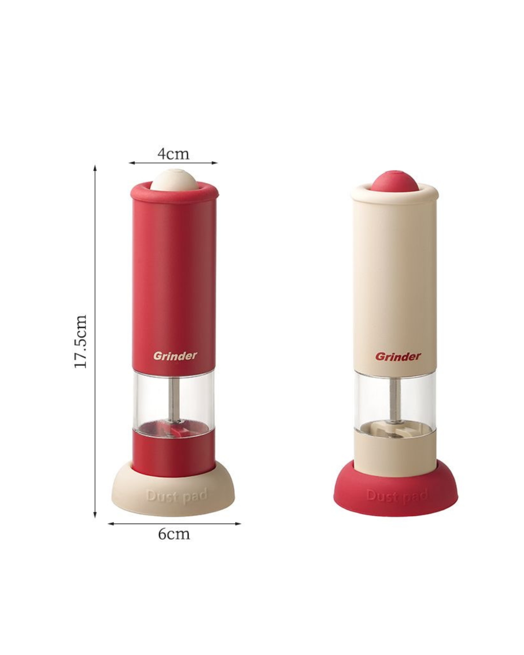 Professional Electric Pepper & Salt Grinder Set – One-Touch & Rechargeable