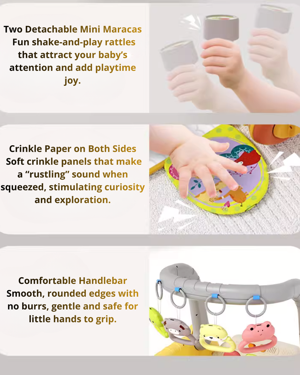 7-in-1 Multi-Function Baby Activity Gym & Walker for Infant Development