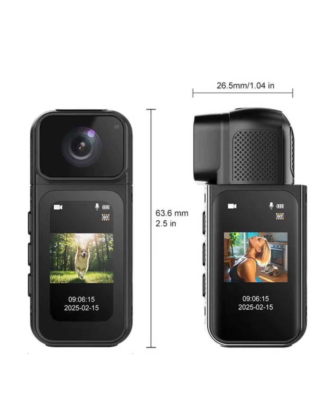 Ultra-Mini 2.7K Thumb Action Camera – Wearable Hands-Free POV Recording