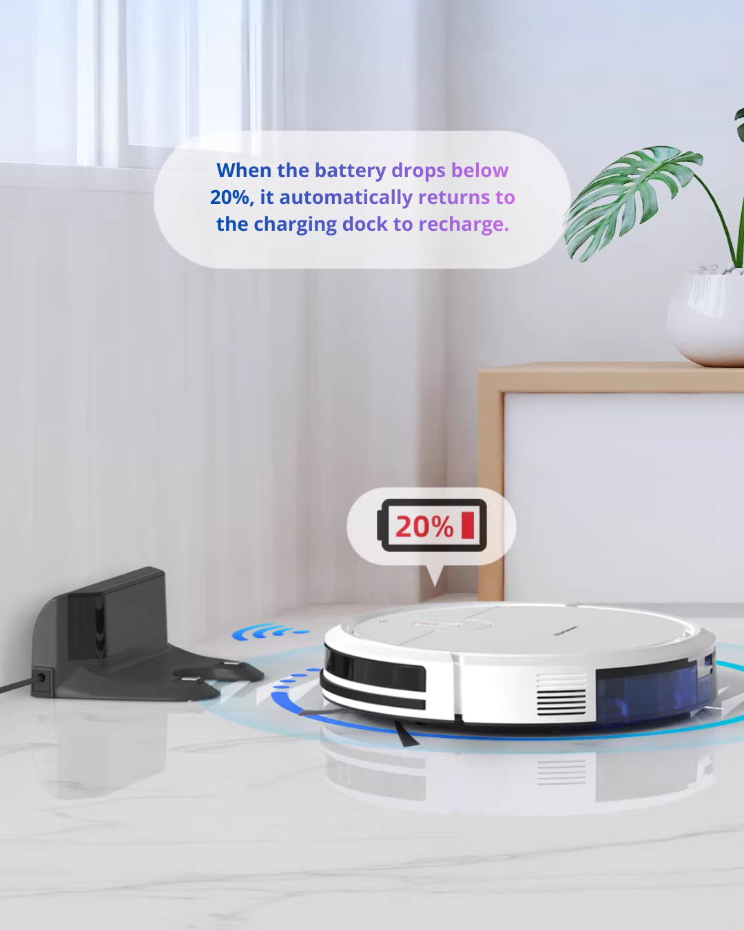 Smart Robot Vacuum & Mop with App Control for Busy Homes