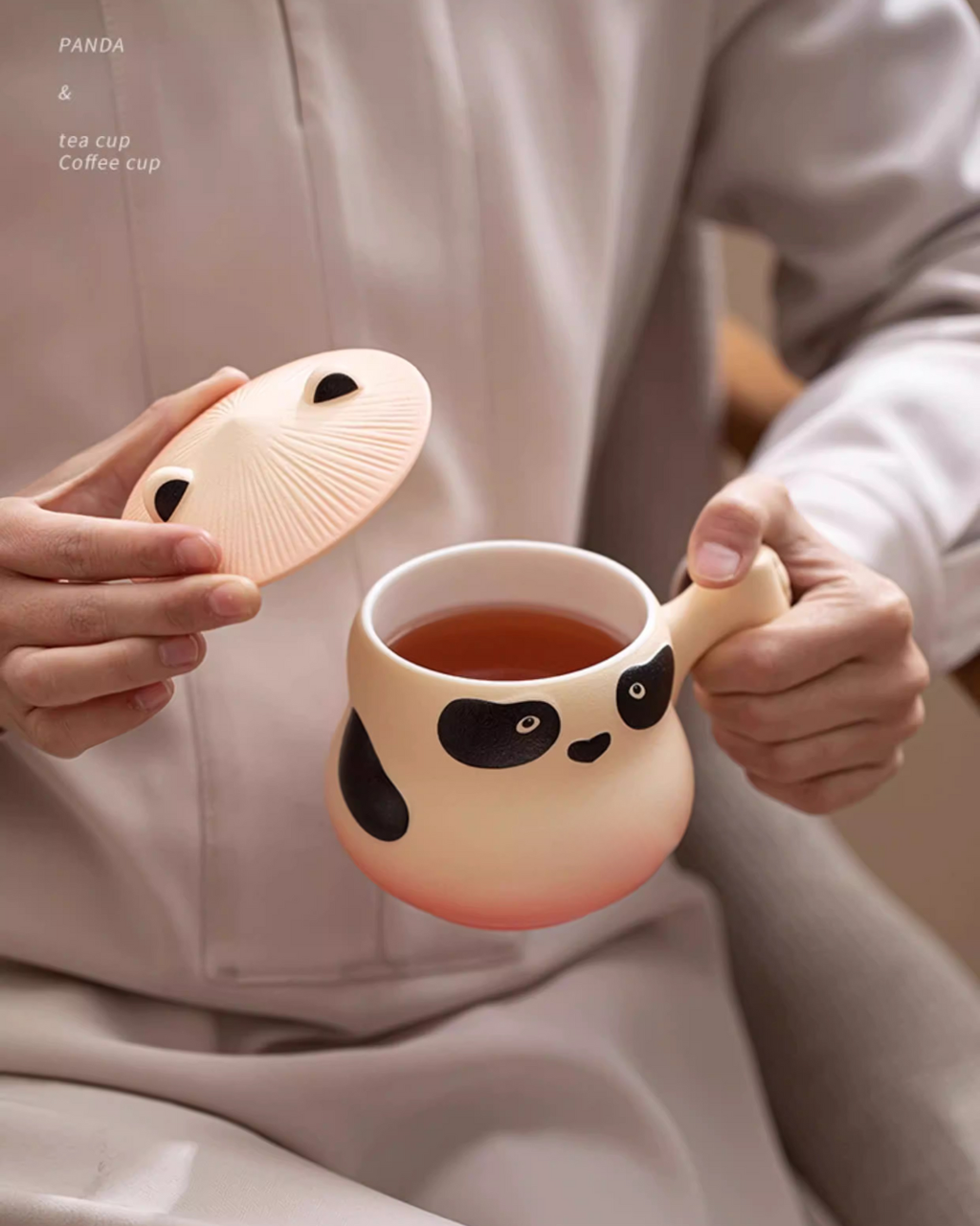 Panda Hero Tea & Coffee Cup Set for Calm Daily Moments