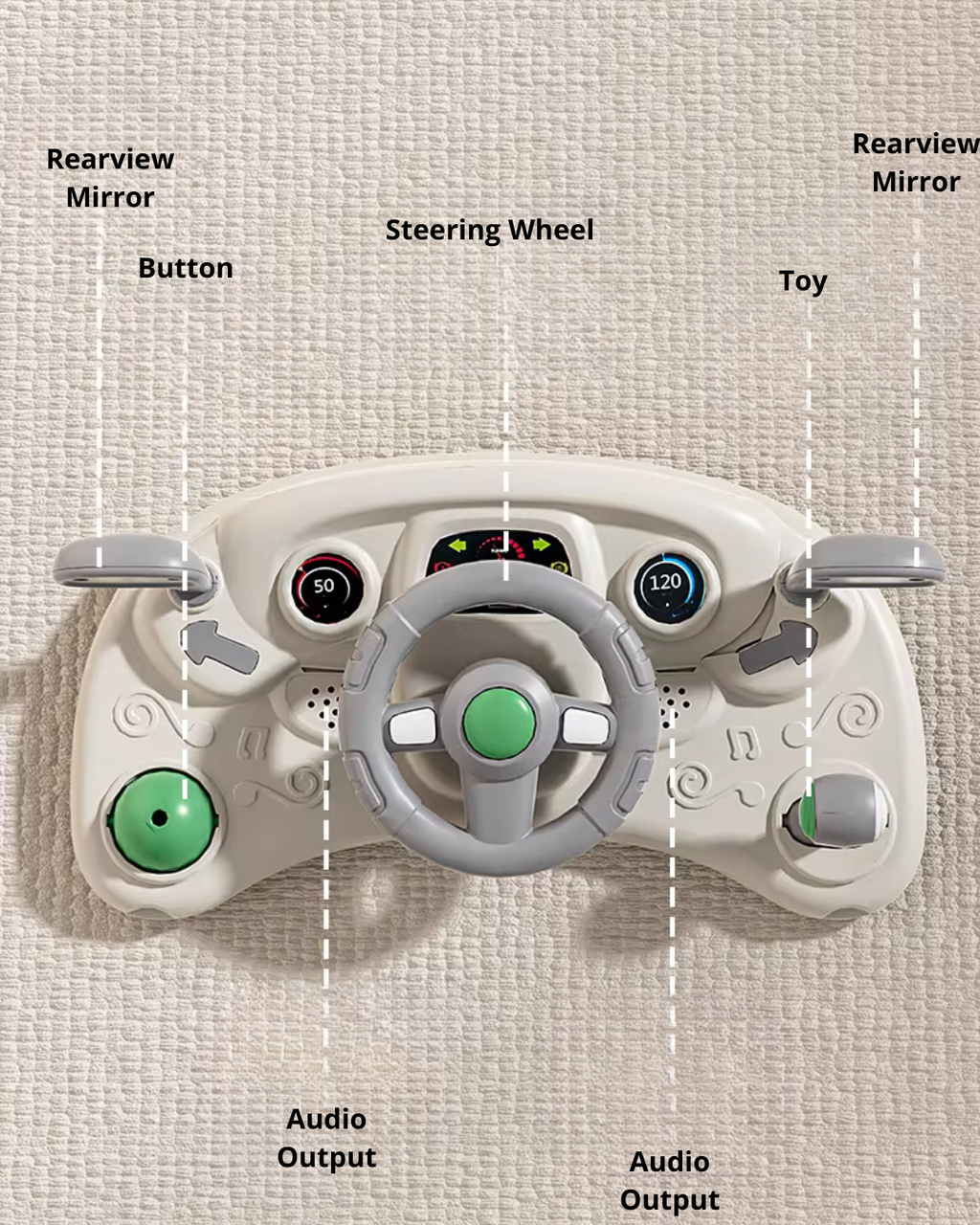 4-in-1 Baby Walker with Music & Lights Activity Tray – 6 Months+