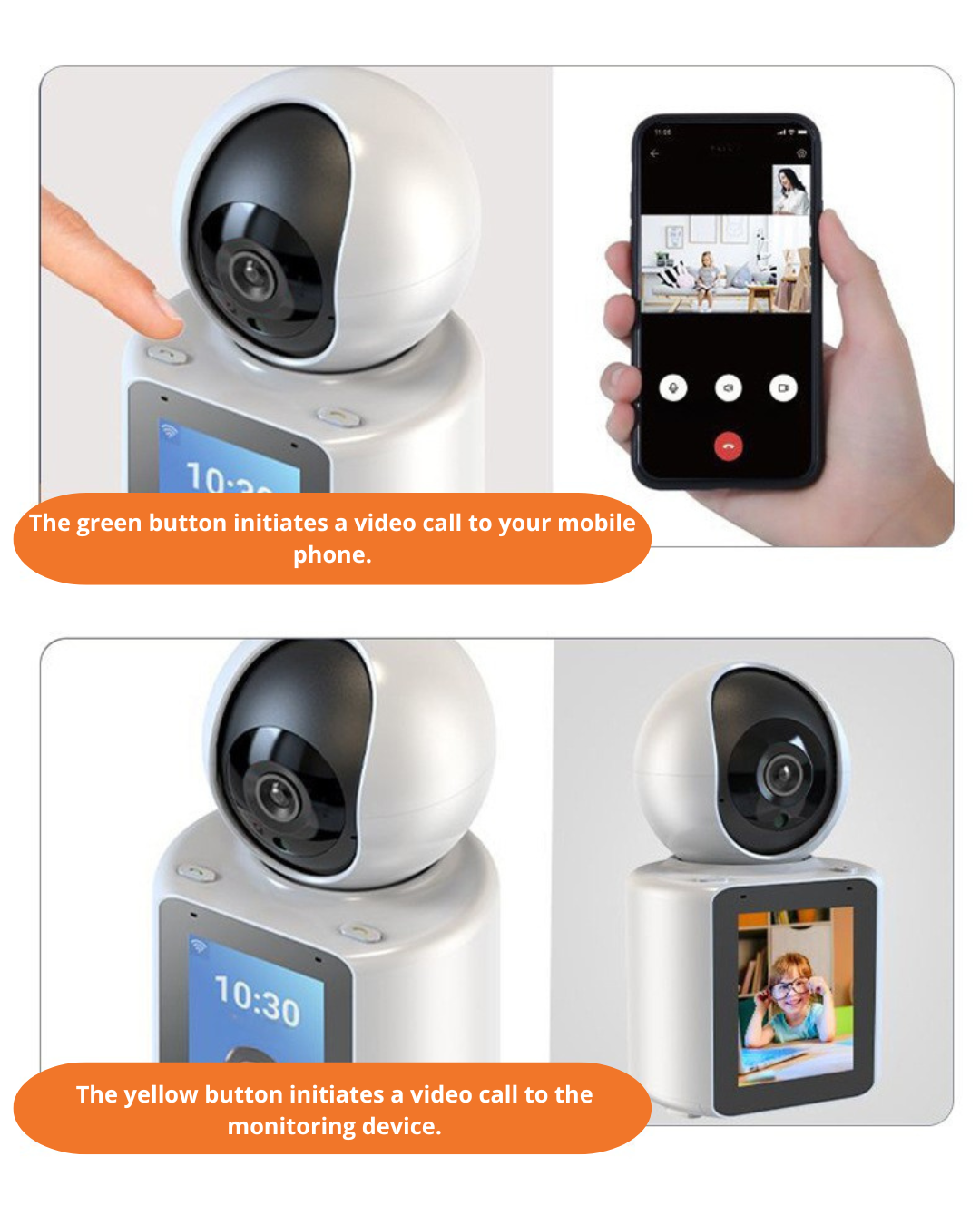 AI Smart 360° PTZ Video Call Camera – 2.5K HD & Human Detection