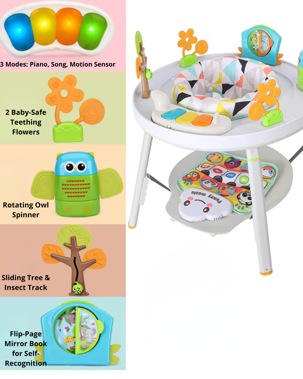 Early Learning Jumper Chair & Activity Center with Music & Toys
