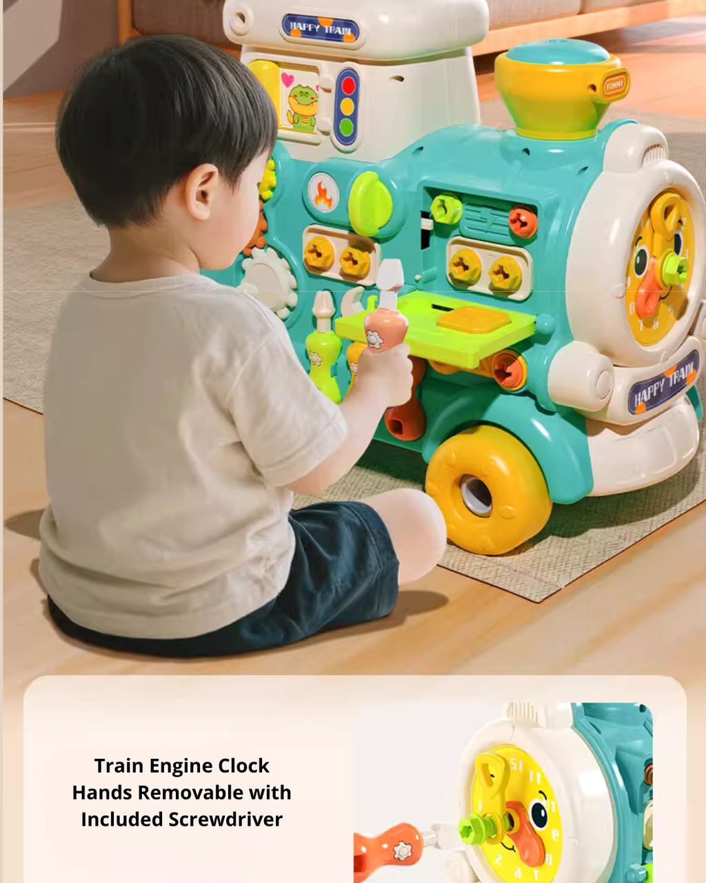 Early Learning Baby Walker & Ride-On with Interactive Activity Panel