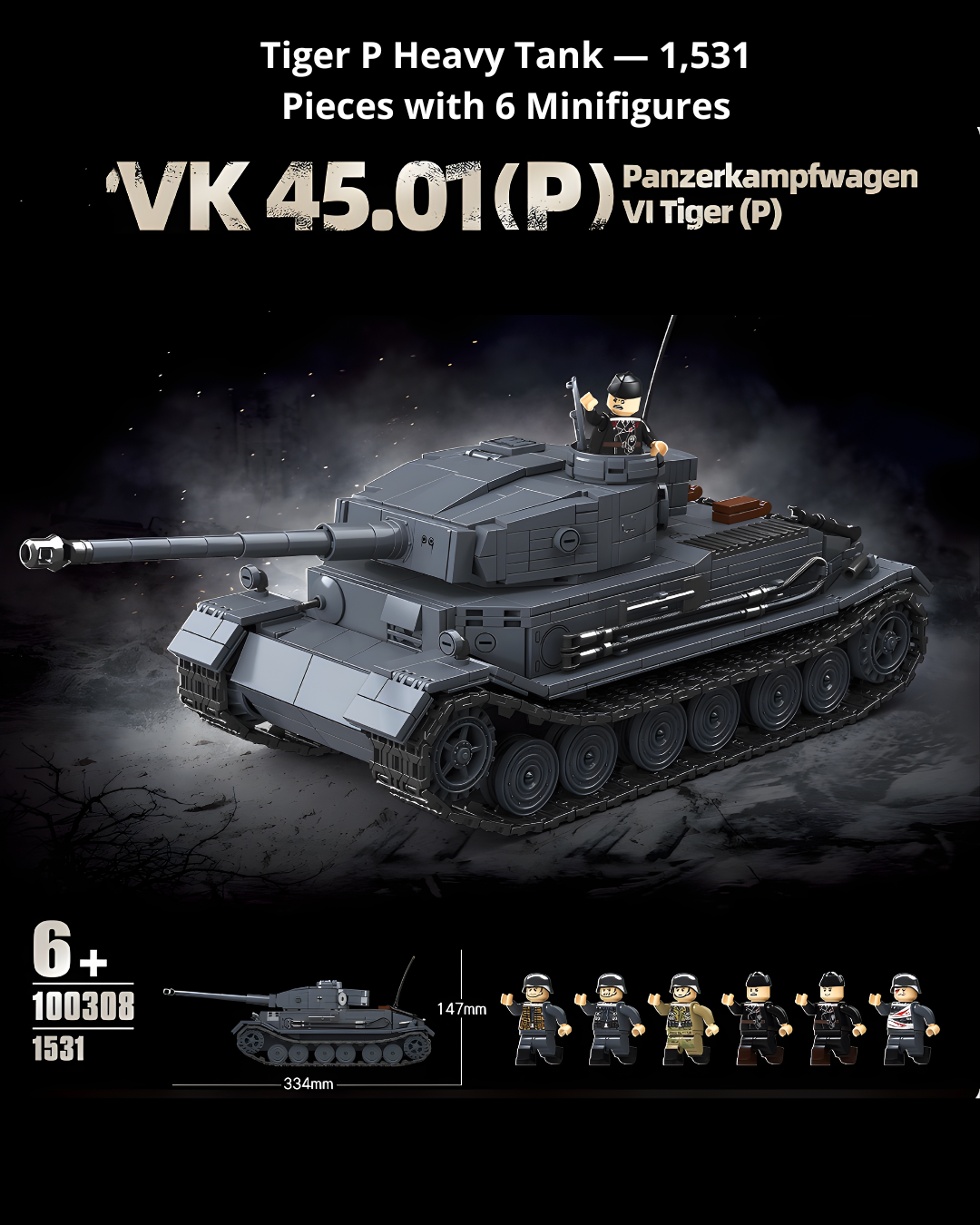Hands-On WWII Tank Model Kit – Creative STEM Building for Teens & Adults