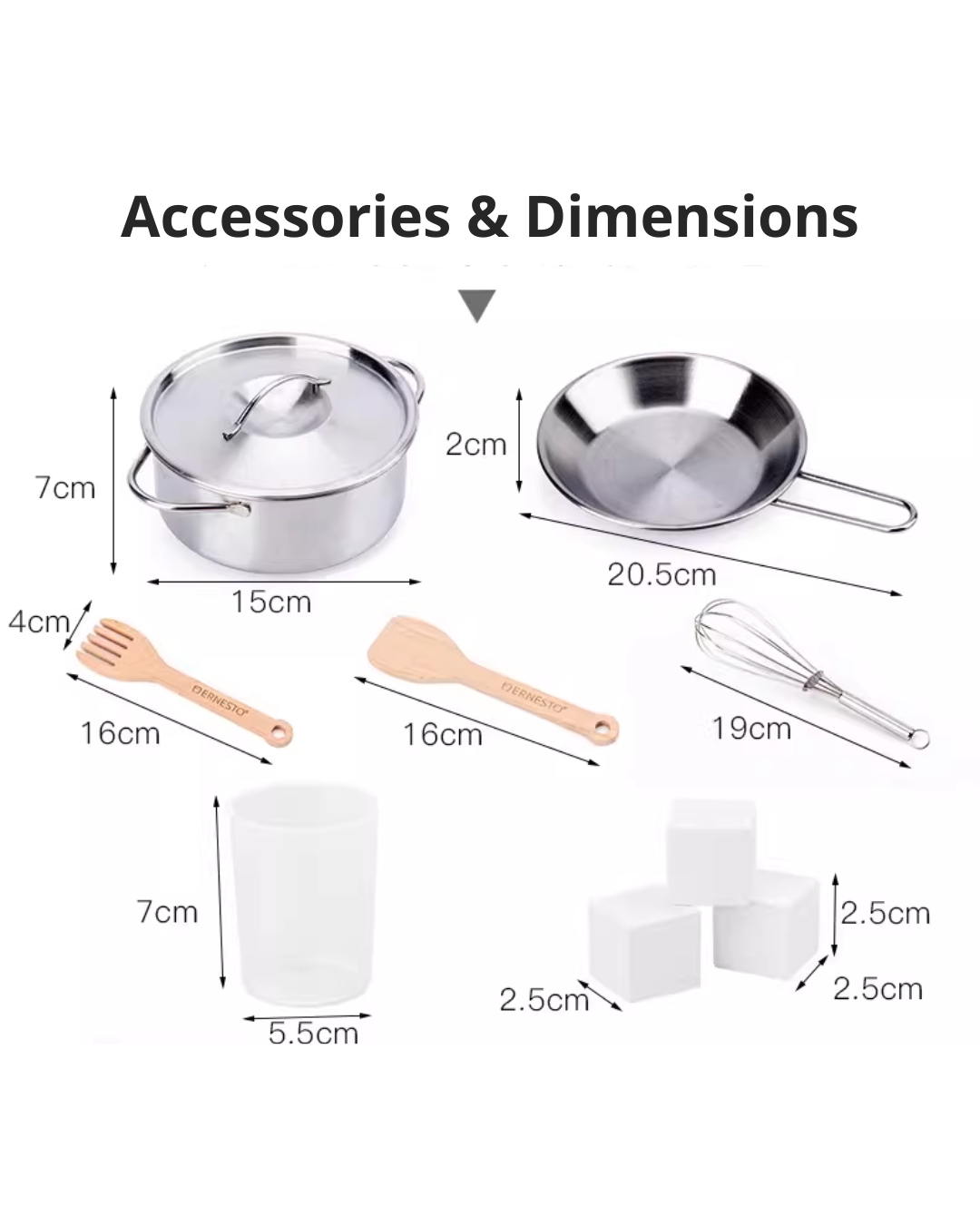 Kids Wooden Play Kitchen Set – Lights, Sounds & Ice Maker for Toddlers