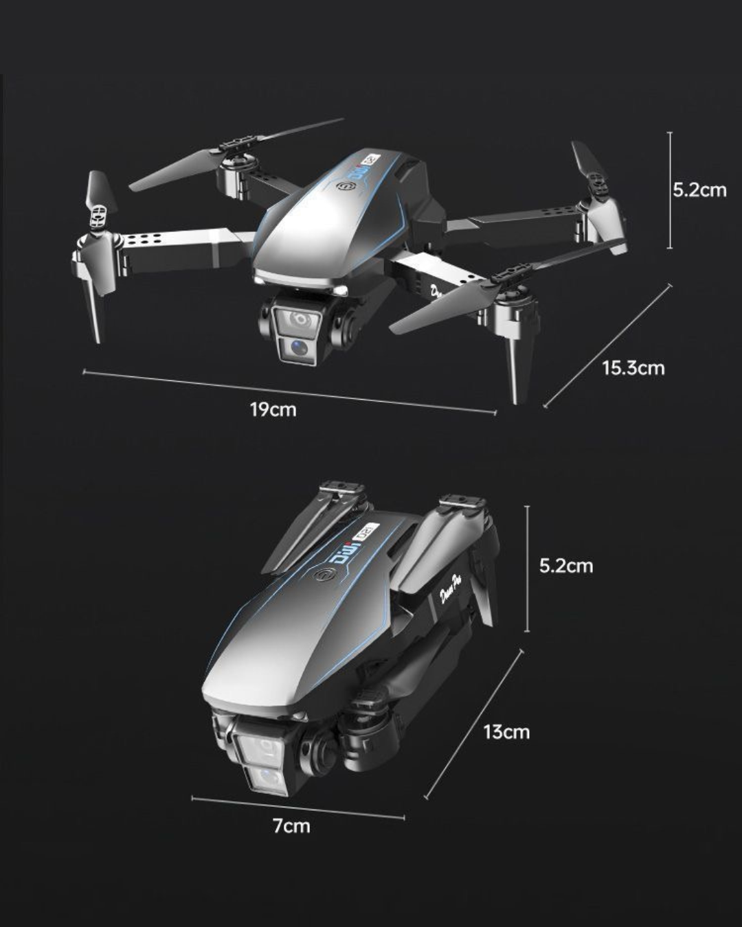 Beginner-Friendly 8K HD Dual Camera Drone with Optical Flow Hover & Live FPV