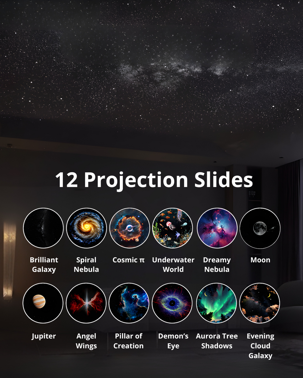 Bedside Night Light & Star Projector – Soft LED Lighting for Babies & Kids