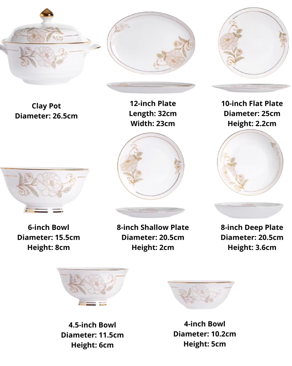 Jingdezhen Bone China Dinnerware Gift Set – Premium & Elegant Collection