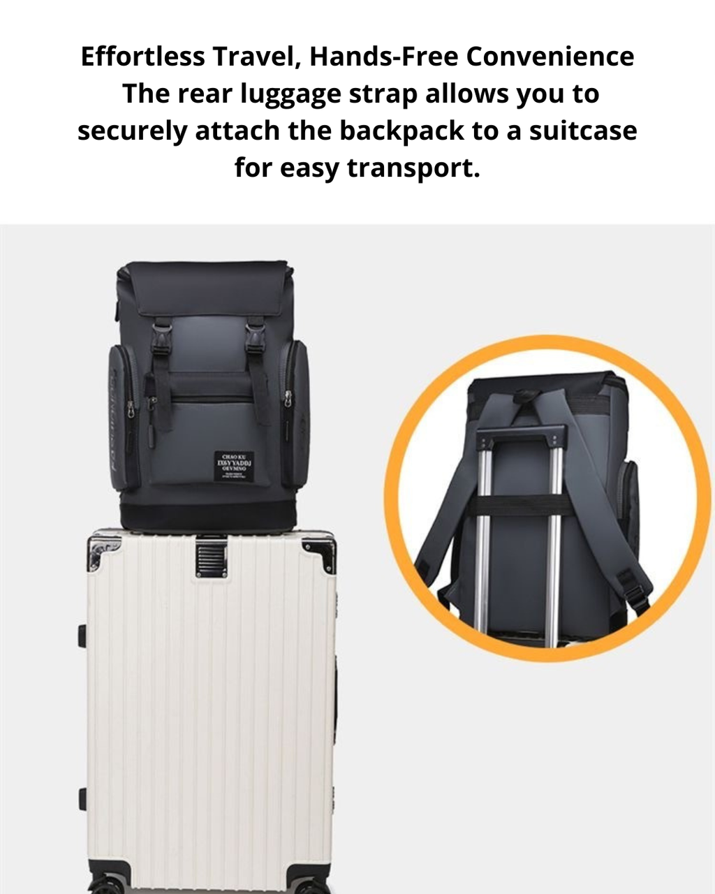 Casual Backpack – Padded Laptop Sleeve, Large Capacity & Travel-Friendly