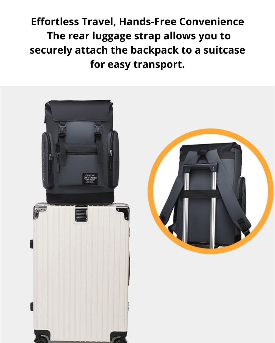 Casual Backpack – Padded Laptop Sleeve, Large Capacity & Travel-Friendly