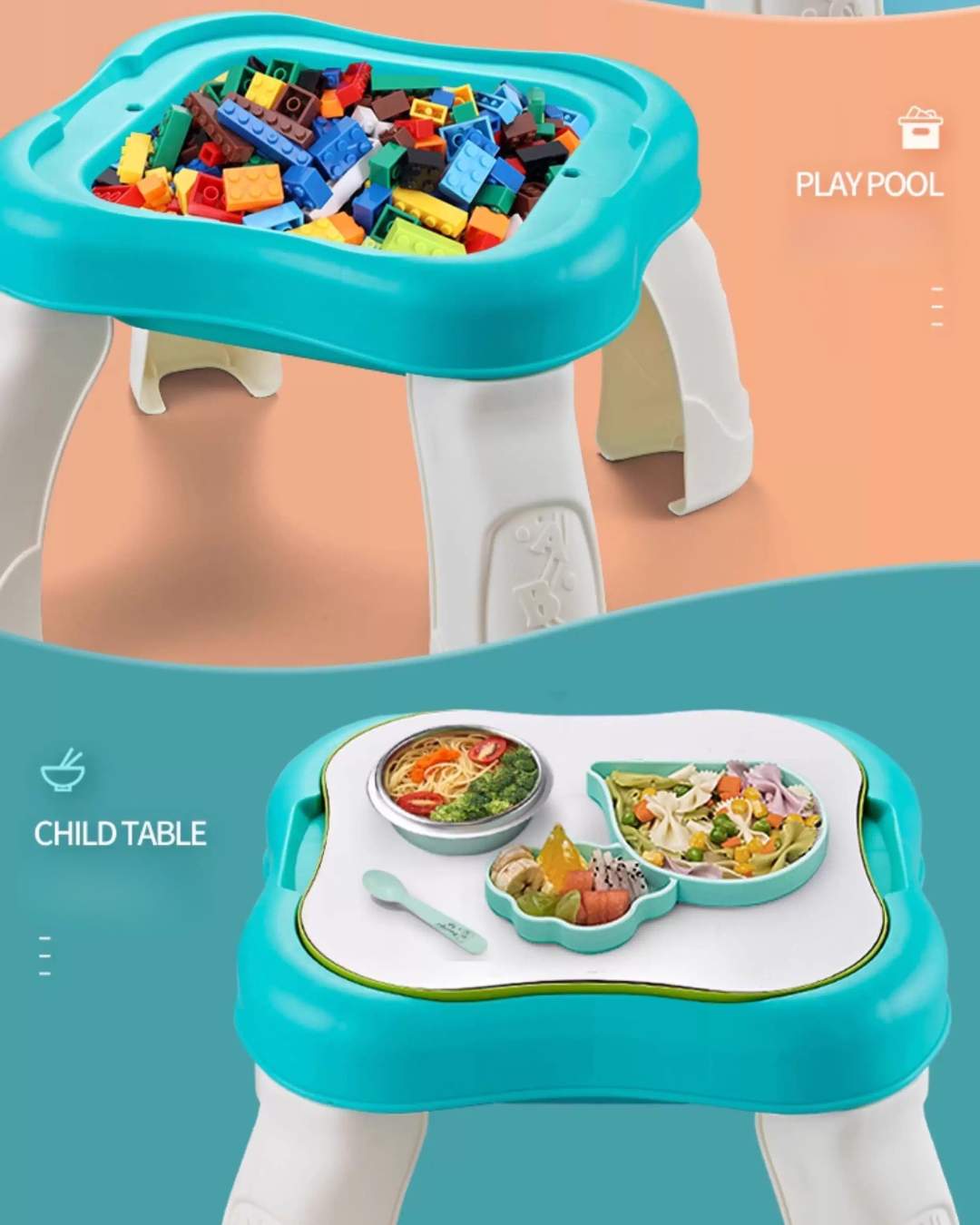 Toddler Activity Learning Table – Music, Blocks & Interactive Play 10+ Months