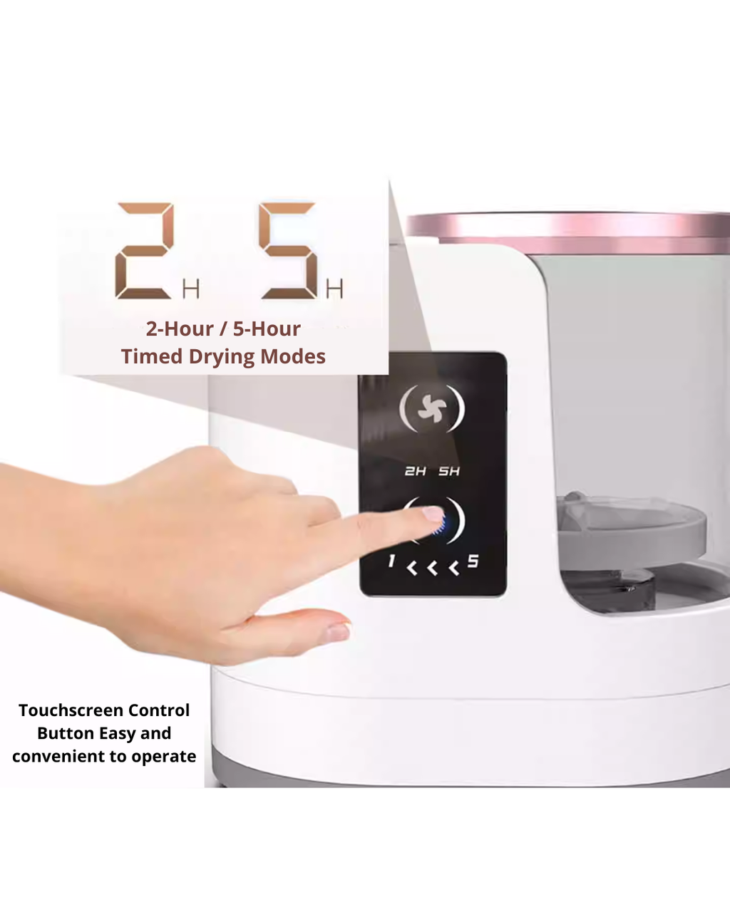 Automatic 3-in-1 Makeup Brush Cleaner & Dryer for Home & Vanity