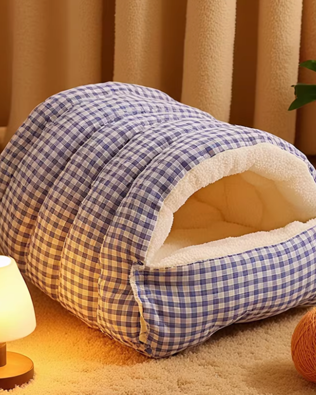 Enclosed Pet Sleeping Bag Bed for Cats & Small Dogs