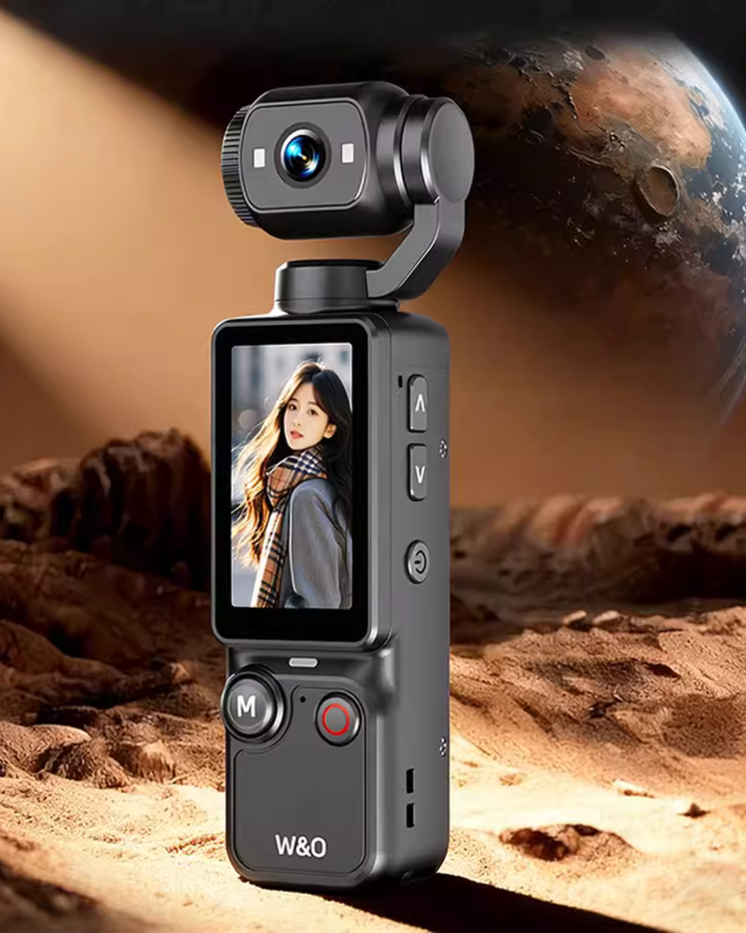 4800W HD Camera with Large Screen & Anti-Shake for Travel & Sports