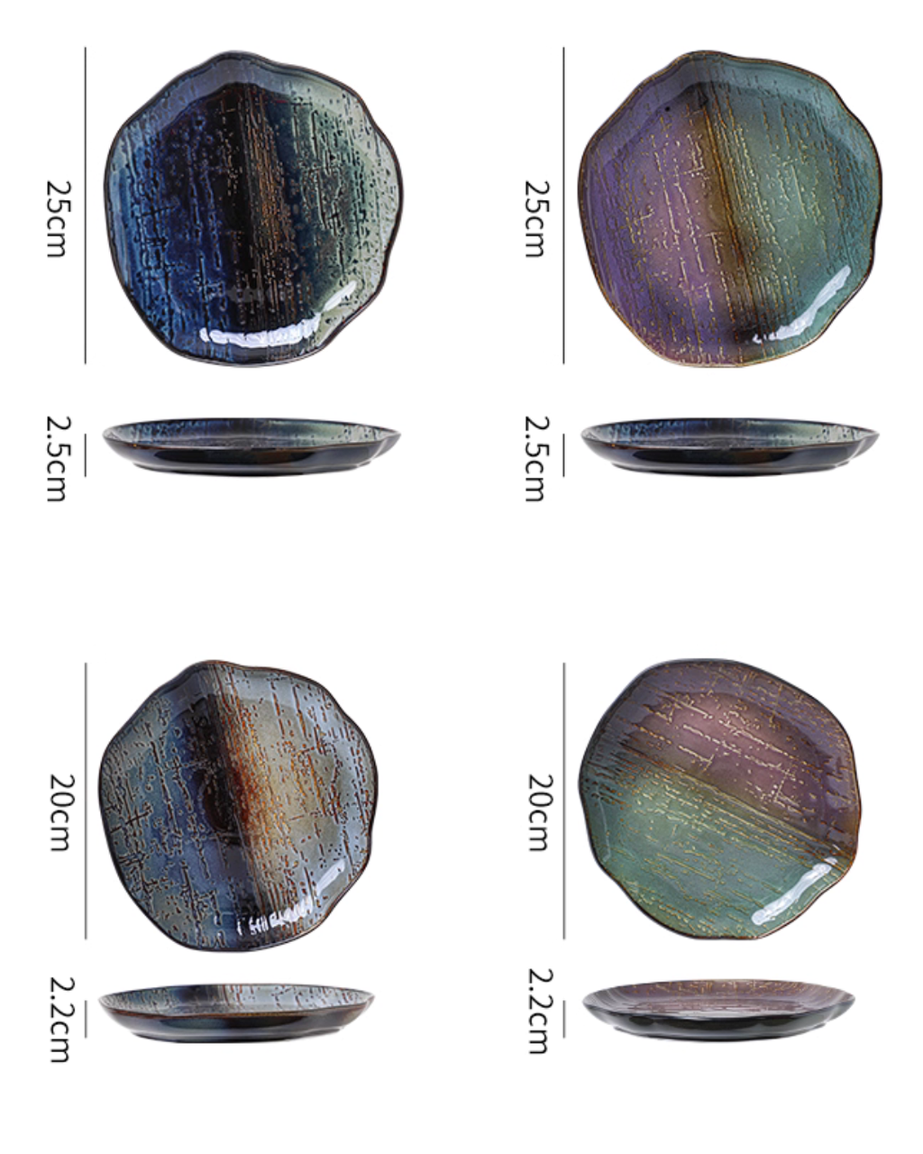 Color Kiln Transformation Porcelain Dinnerware Gift Set – Artistic & Durable