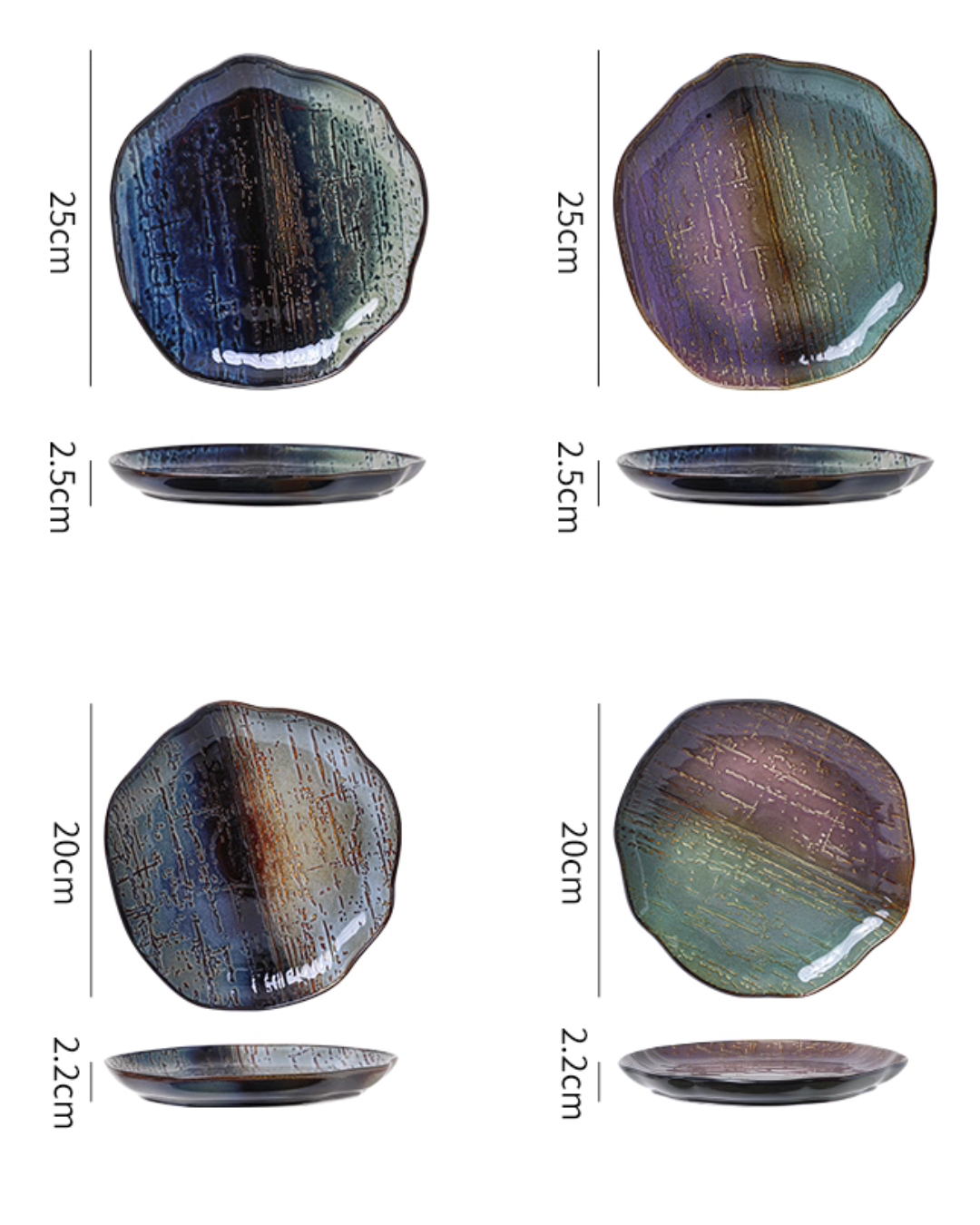 Color Kiln Transformation Porcelain Dinnerware Gift Set – Artistic & Durable