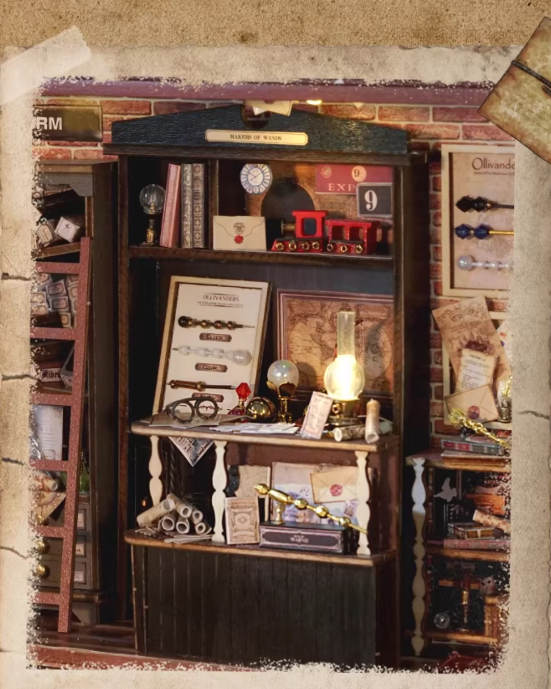 DIY Miniature House Kit with LED Lights – Magic Wand Series