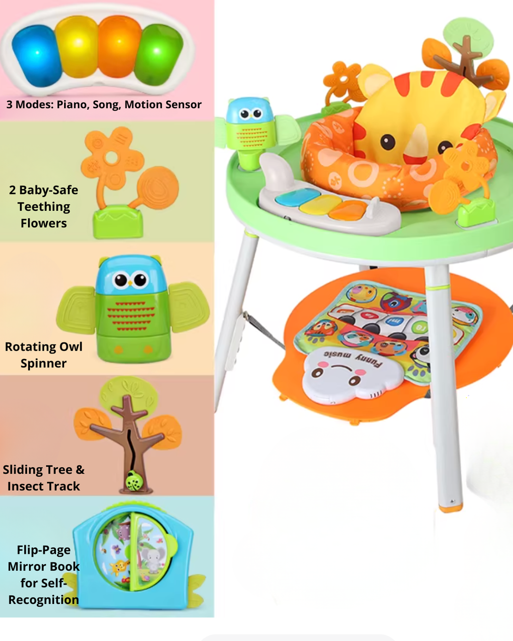 Early Learning Jumper Chair & Activity Center with Music & Toys