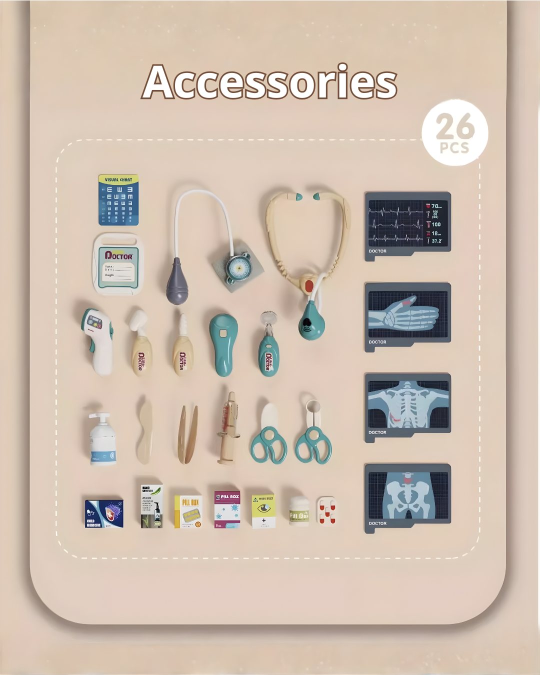 Kids Pretend Medical Station Toy – Interactive Doctor Role Play Set