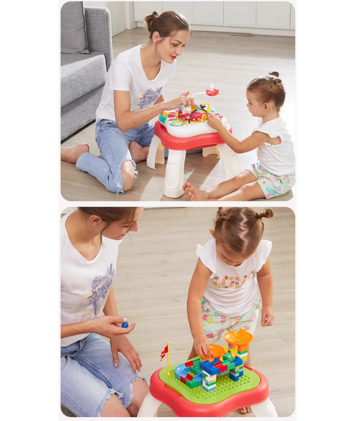 Toddler Activity Learning Table – Music, Blocks & Interactive Play 10+ Months