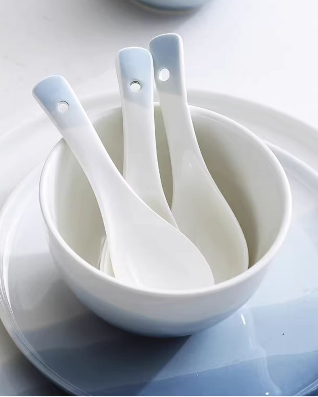 Hand-Painted Nordic Ceramic Dinnerware Set — Minimalist, Unique Design