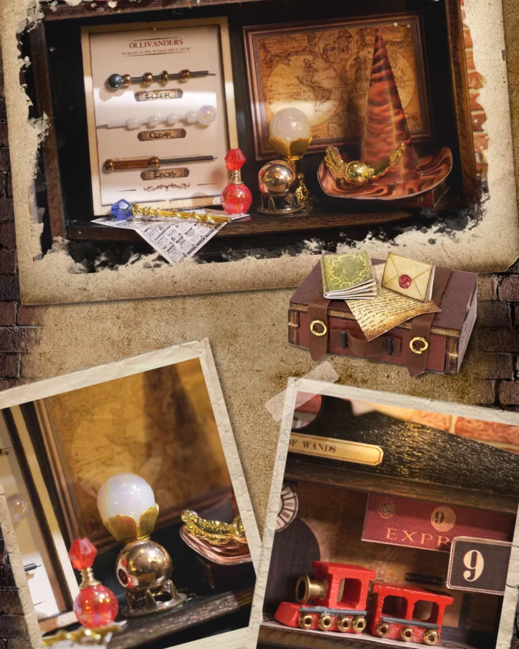 DIY Miniature House Kit with LED Lights – Magic Wand Series