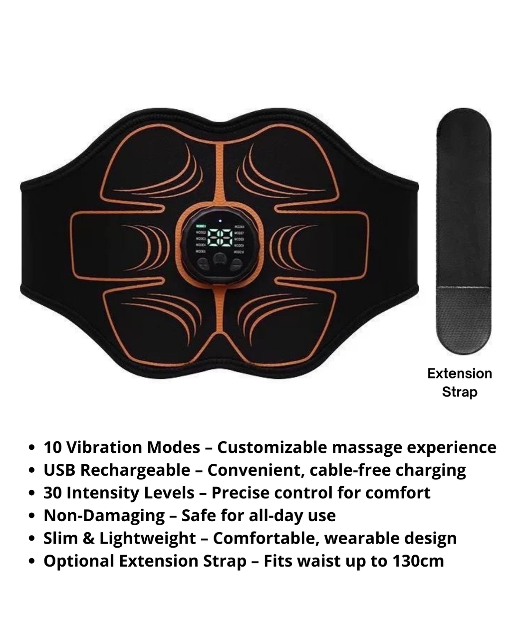 Wireless EMS Waist Belt – Hands-Free Abdominal & Core Toning
