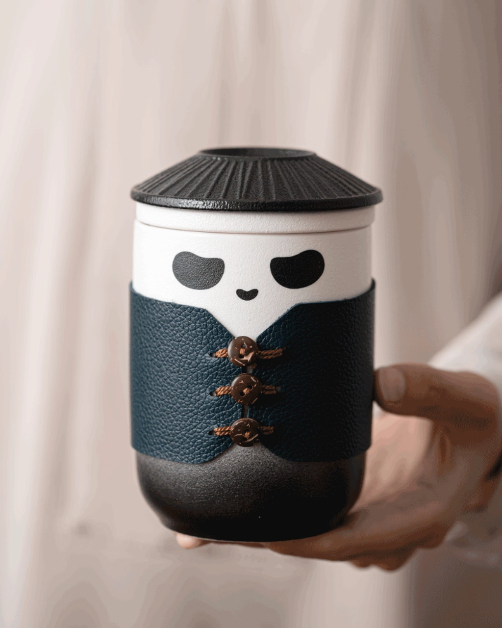 Panda Hero Tea Set – Compact Nested Design for Mindful Tea