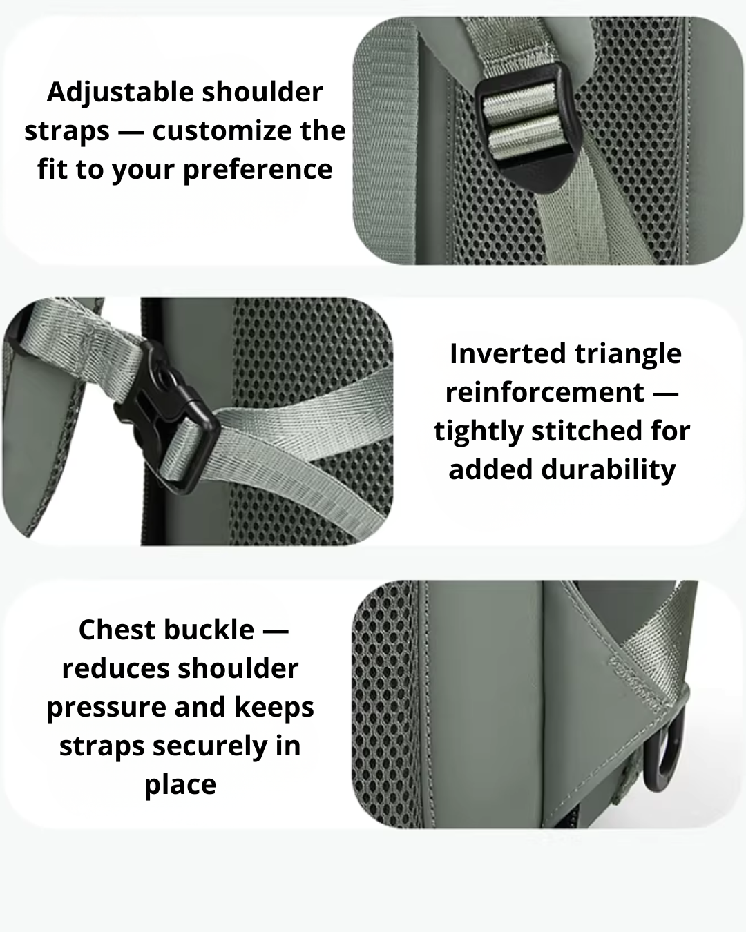 Large-Capacity Travel Backpack – Water-Resistant with Laptop Compartment