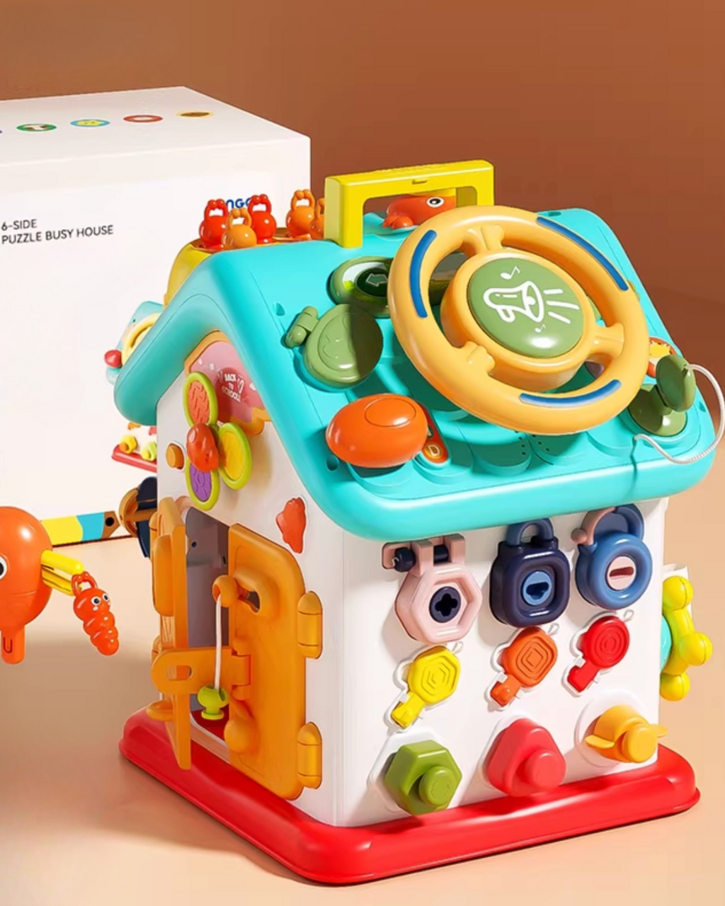 Interactive Montessori Busy Cube – Fine Motor & Early Learning Toy