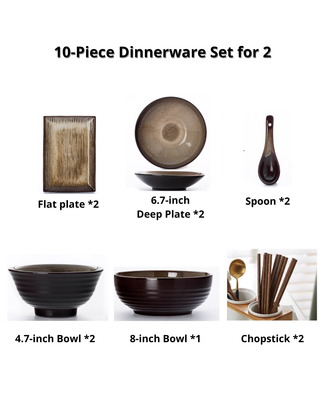 Japanese-Style Zisha Kiln-Change Dinnerware Set — Unique Handcrafted Ceramic