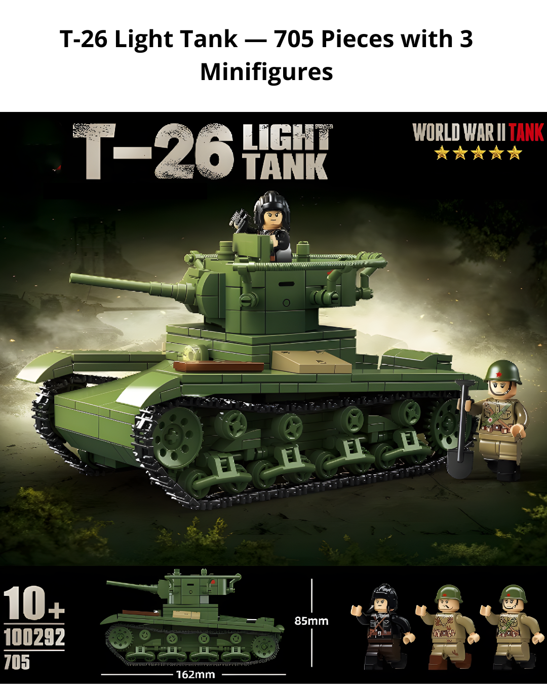 Hands-On WWII Tank Model Kit – Creative STEM Building for Teens & Adults