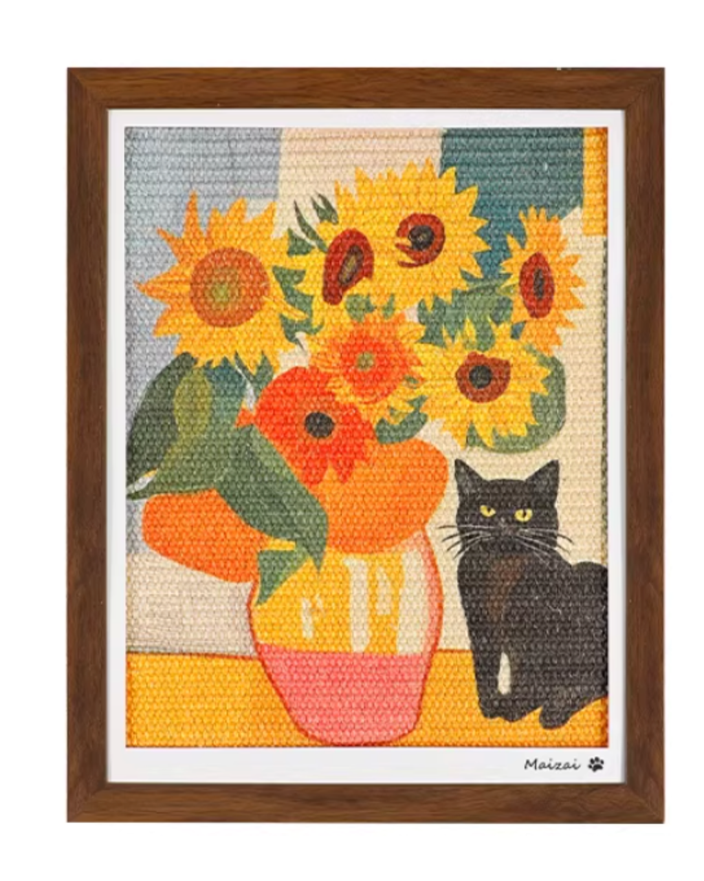 Wall-Mounted Cat Scratching Board to Protect Furniture