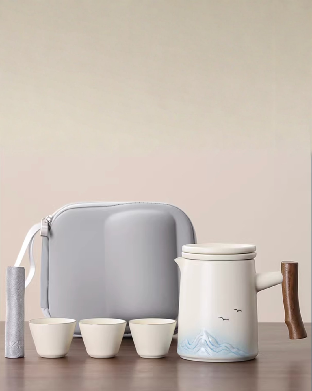 Panda Landscape Tea Mug with 3D Lid & Built-in Tea Infuser – 500ml
