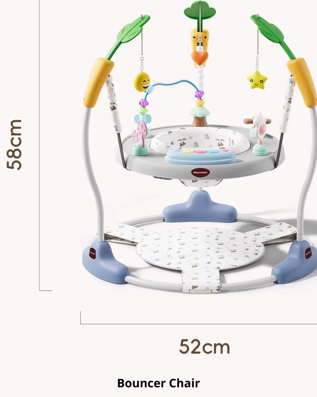 Multi-Function Baby Jumper, Activity Chair & Learning Walker | Adjustable Height, 360° Rotating Seat, Early Learning Toys for 6+ Months Toddlers