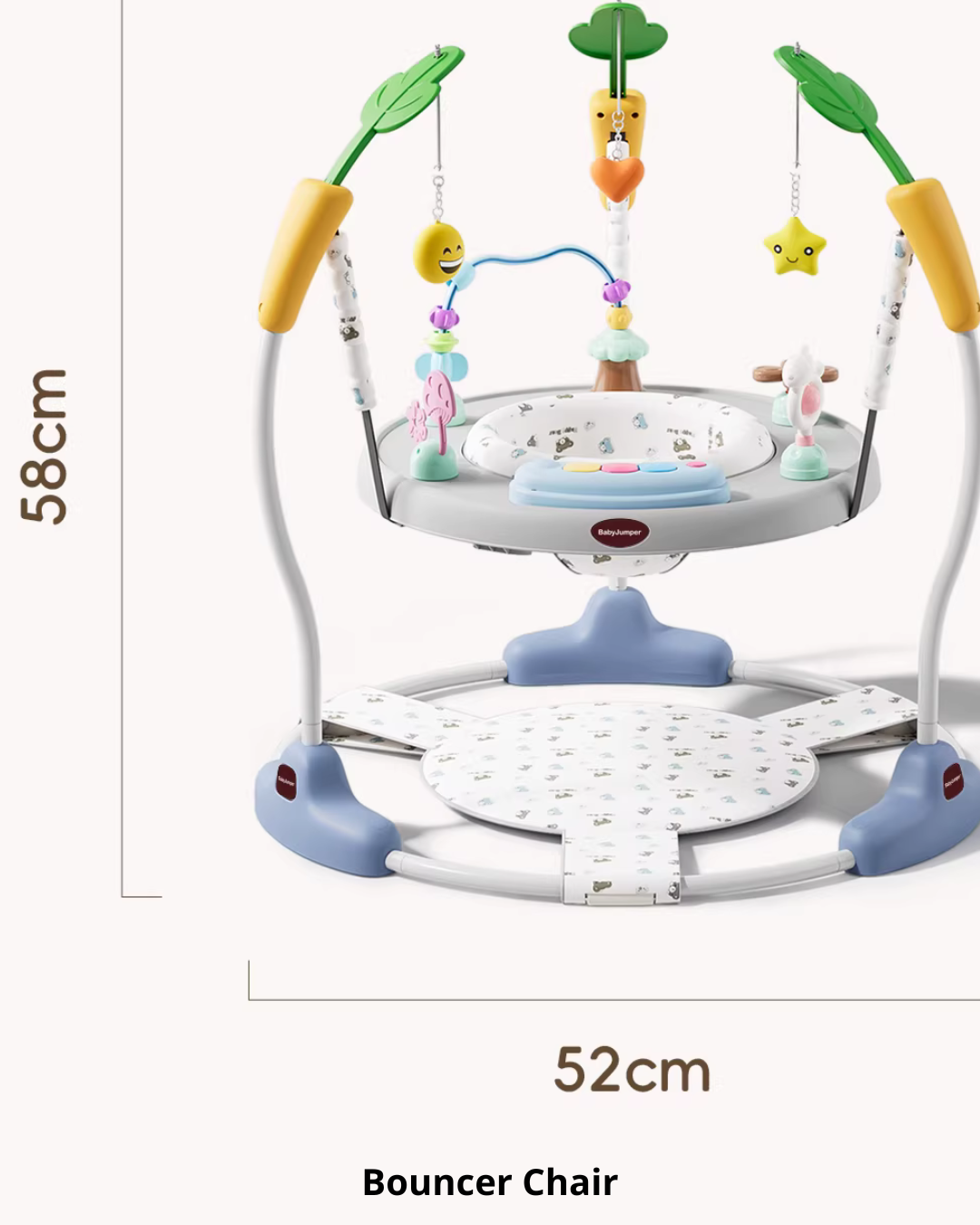 Multi-Function Baby Jumper, Activity Chair & Learning Walker | Adjustable Height, 360° Rotating Seat, Early Learning Toys for 6+ Months Toddlers