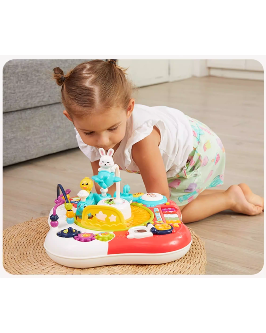 Toddler Activity Learning Table – Music, Blocks & Interactive Play 10+ Months