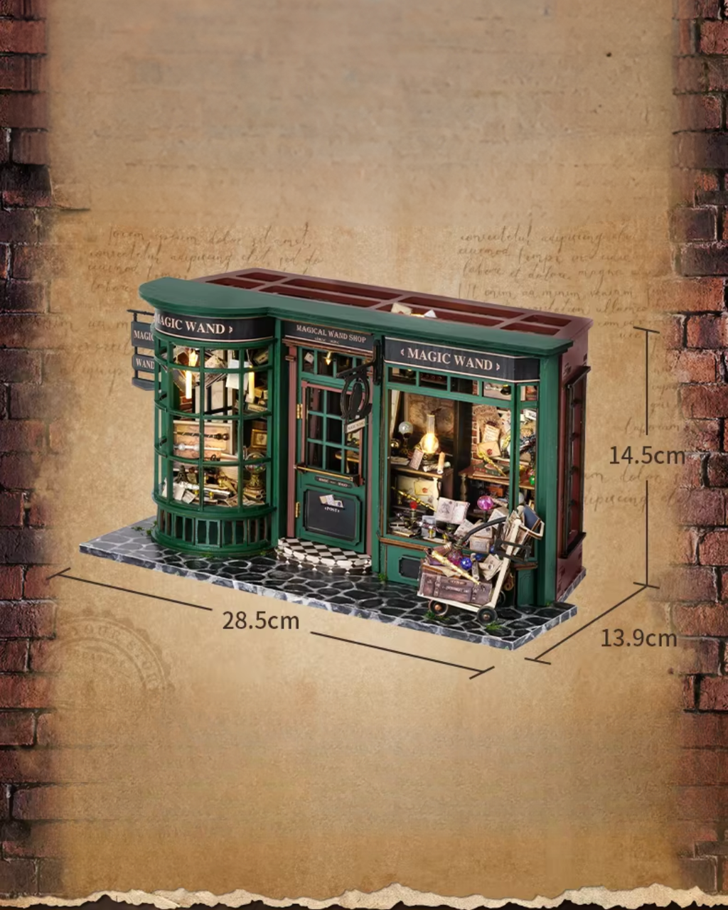 DIY Miniature House Kit with LED Lights – Magic Wand Series