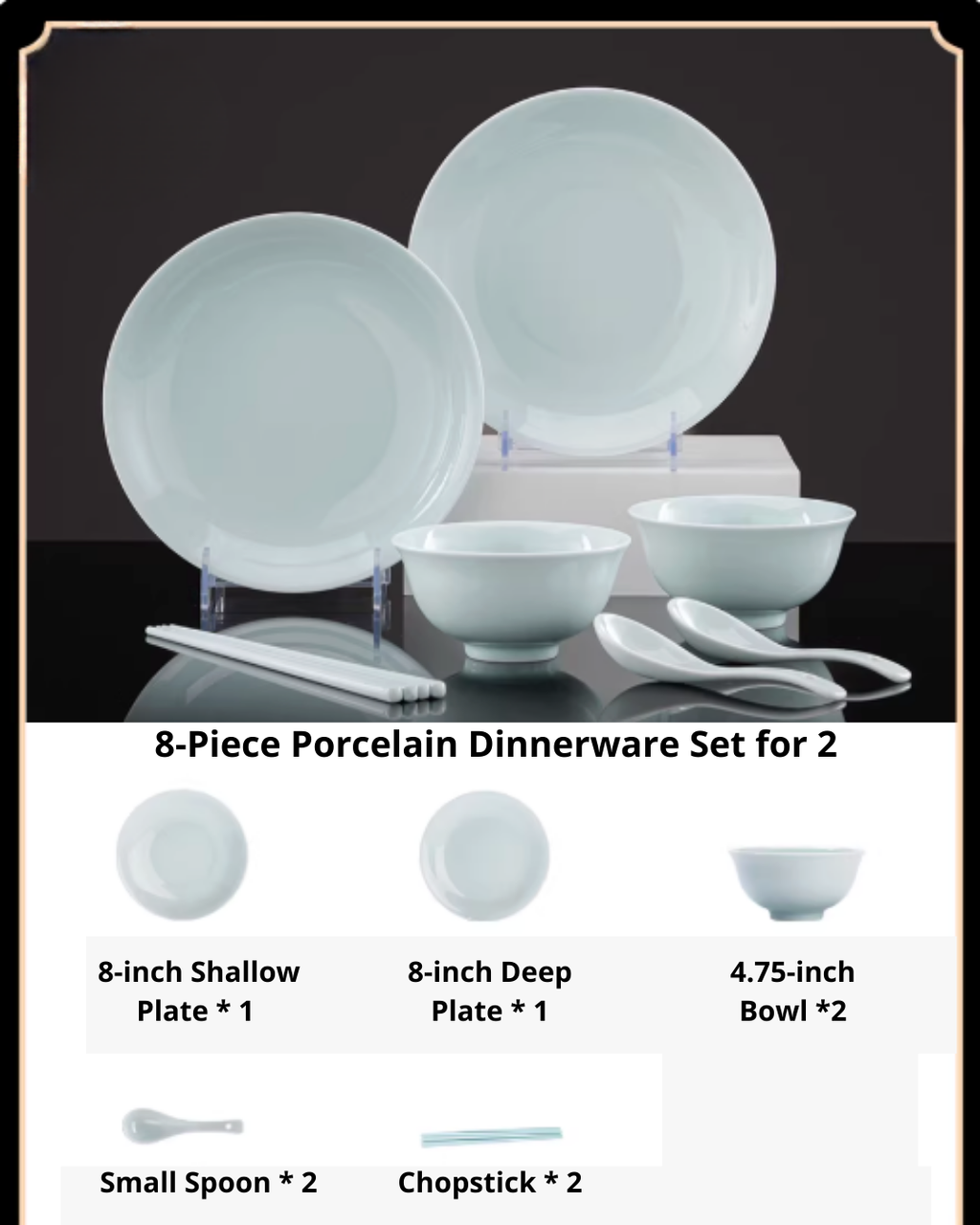 Jingdezhen White Porcelain Dinnerware Set – Authentic & Elegant Tableware